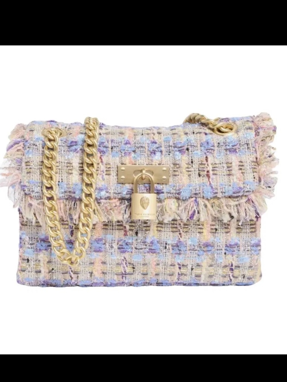 Kurt Geiger London Mini Brixton Tweed Crossbody Bag